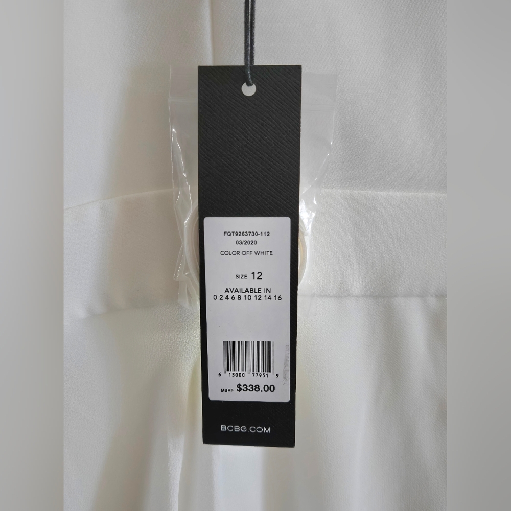 Elegant White Ruffled Halter Pant Jumper - Picture 3 of 6